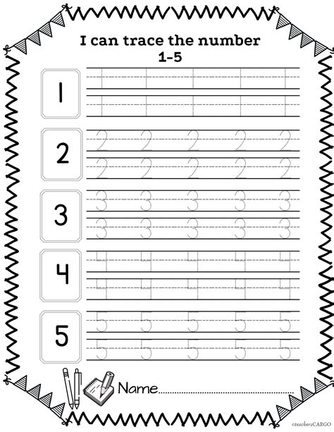 Image result for Writing Numbers Practice Sheet