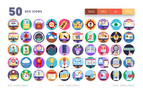 Set of 50 SEO Icons — Stock Vector © ckybe #88107222