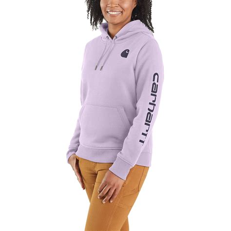 Women's Relaxed Fit Midweight Logo Sleeve Graphic Sweatshirt | Carhartt ...