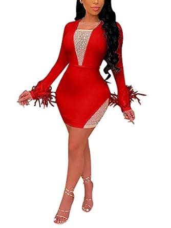 Buy Sexy Club Outfits for Women - Long Sleeve Sheer Mesh Hot Drill ...