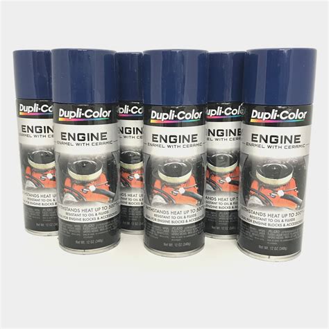 Duplicolor DE1606 - 6 Pack Engine Enamel Paint with Ceramic Ford Dark Blue - 12 oz - Walmart.com