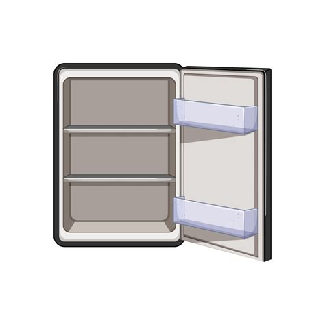 open fridge refrigerator cartoon vector illustration 17589133 Vector ...