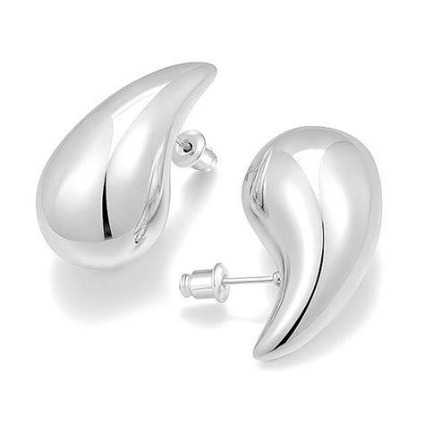 Teardrop Chunky Silver Earrings | Salty – Salty Accessories