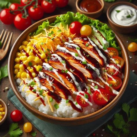 Macro-Friendly BBQ Ranch Chicken Bowl | bbqblaze.com