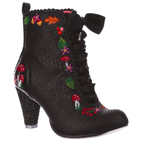 Woodland Wander IRREGULAR CHOICE Heel Boots in Black