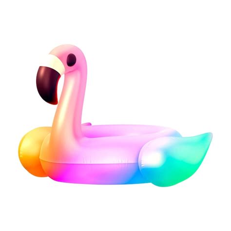 Png aesthetic inflatable flamingo floatie sticker 3d rendering ...