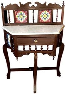 QA Antique Handicraft Traditional Trapezium Shape Console Table Solid ...