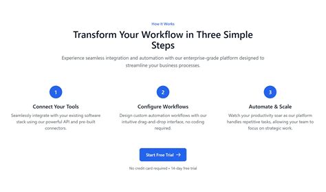 Steps SaaS Minimal Landing Page Component | LandingGo
