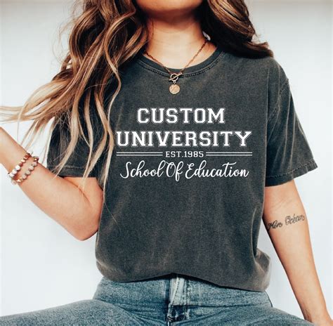 Custom University Crewneck Shirts, Custom College Shirts, School of ...