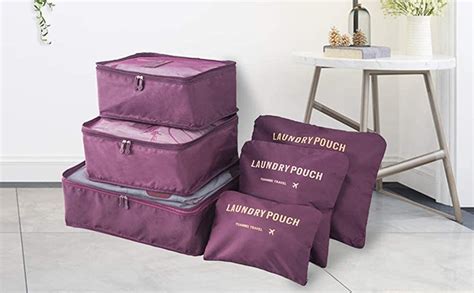 Styleys Polyester Blend Travel Organizer Packing Cubes Cloth Storage ...