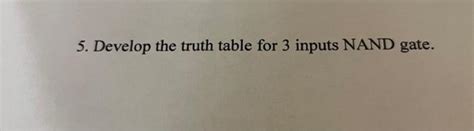 Image result for Nand 3 Input Truth Table