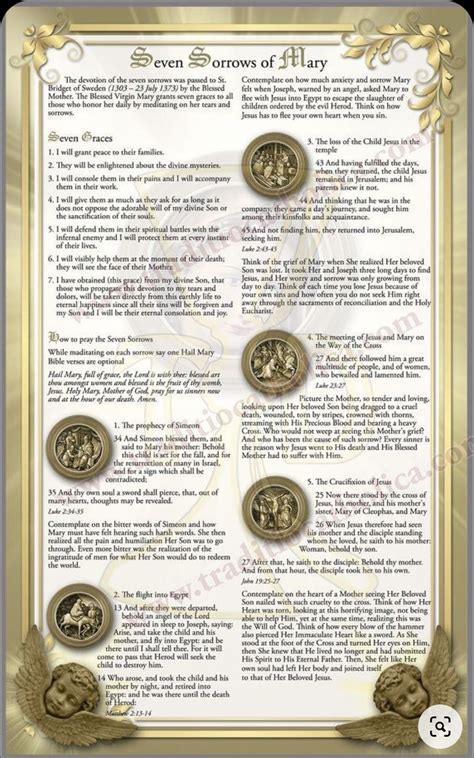 How to pray the seven sorrows rosary of mary diagram – Artofit
