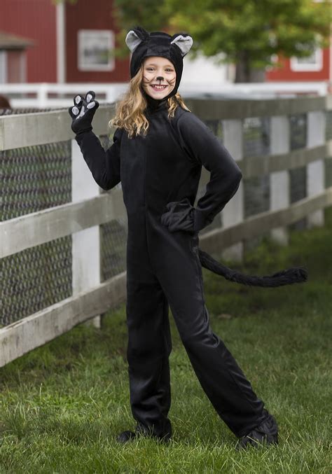 Black Cat Kids Halloween Costume | Warm Halloween Costume