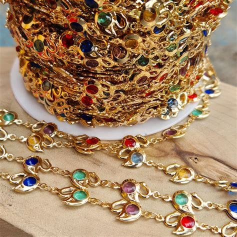 1 METER PACK' SUPER QUALITY KOREAN IMPORTED ANTI TARNISH FANCY CHAINS ...