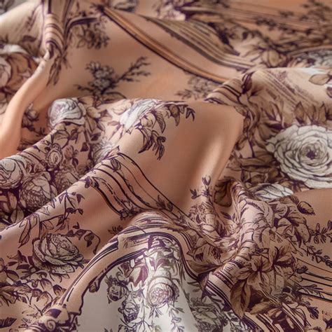 Powder Roza Twill Silk Scarf | ıpekevi