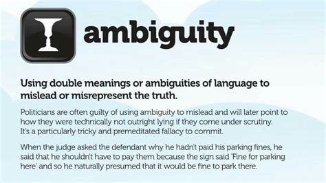 Image result for Ambiguity Fallacy Examples