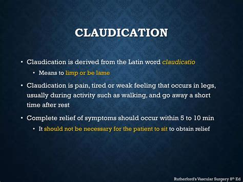 Topic of Vascular Claudication | PDF