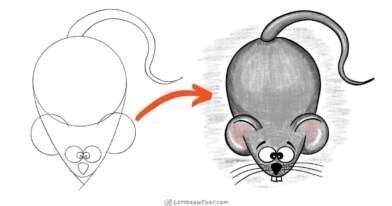 Easy Mouse Drawing (Step by Step)