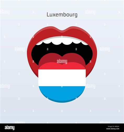 Luxembourg language. Abstract human tongue. Vector illustration Stock ...