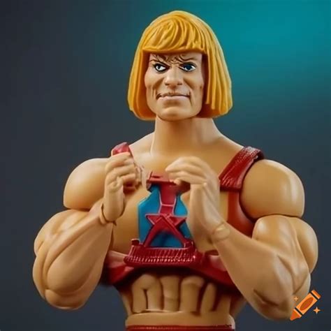 He-man 80s action figure on Craiyon