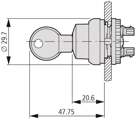216890 | Eaton Moeller® series M22 Key-operated actuator | Eaton