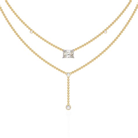 Natural Diamond Multi-Strand Necklace | SOLITAIREKART Natural Diamond ...