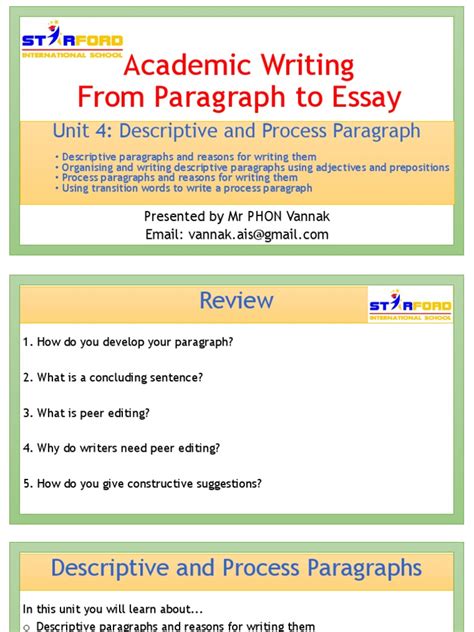 Image result for Process Paragraph Structure