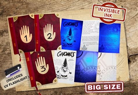 Gravity Falls Journal 1-2-3 unofficial 20x27 cm english | Etsy