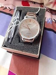 Casio Analog Silver Dial Women's Watch-LTP-VT01D-7BUDF (A1625) : Amazon ...