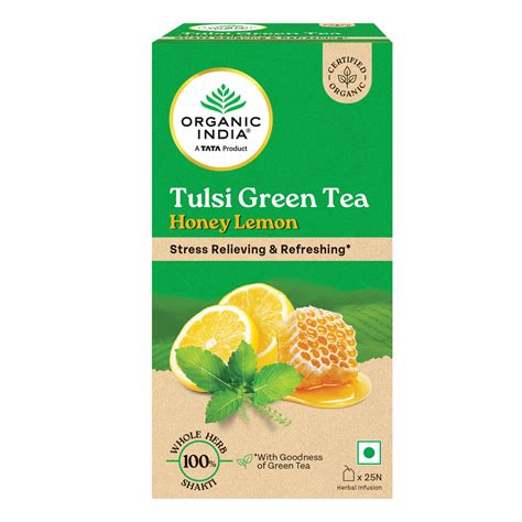 Tulsi Green Tea Honey Lemon – Organic India
