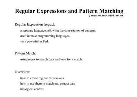 Image result for Regex Pattern Matching