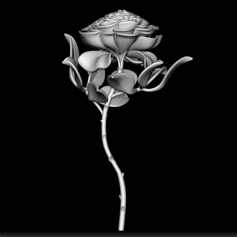🌹 Rose Flower STL - 3D Printable Floral Design - Elegant Decorative ...