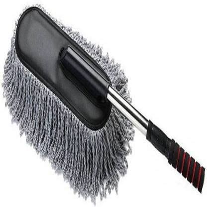 Microfiber Car Cleaning Retractable Brush Duster Round Shaped Duster ...