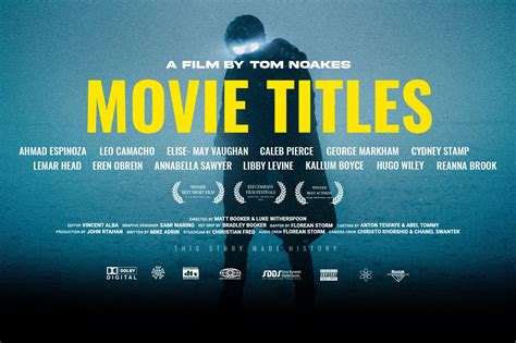 Movie Titles Vol.1, a Graphic by Pixflow | Movie titles, Film credits ...