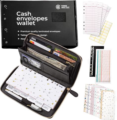 Cash Envelope Wallet All in One Budget System with 12x Tabbed Cash ...