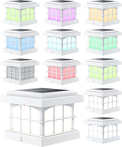 PARTPHONER RGBCW Solar Post Cap Lights 12-Pack, 9 India | Ubuy