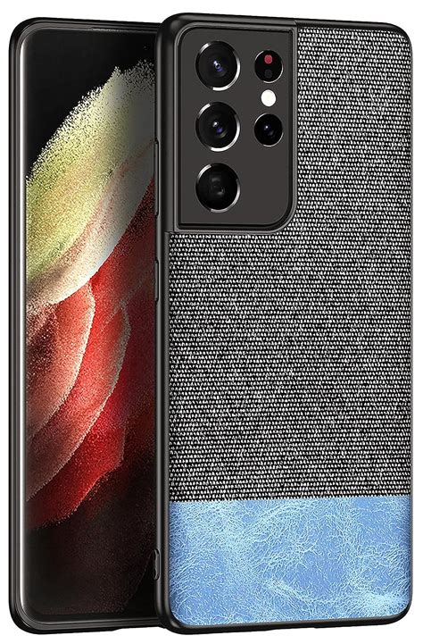 Kapa Soft Fabric & Leather Hybrid Protective Case Cover for Samsung ...