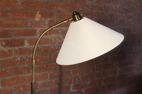1950s French Brass Adjustable Floor Lamp For Sale at 1stDibs