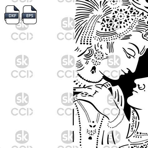 Buy Radha Krishna | Indian God | Wall Decor | Laser Cutting | DXF ...