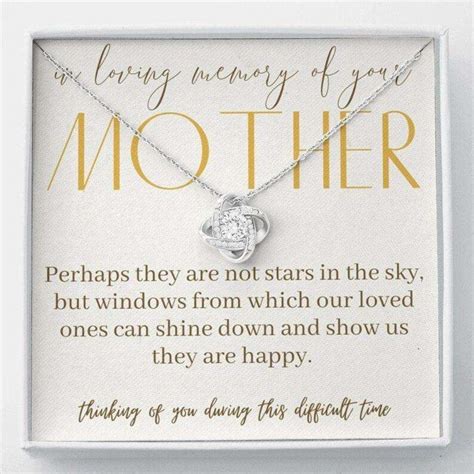 Loss Of Mother Necklace, Sympathy Loss Of Mother, Bereavement Gift Box ...