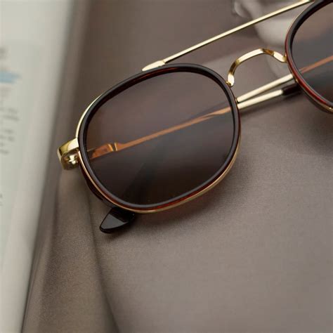 Buy Golden Brown Metal Shades – Retro Meets Modern – Go Glassic