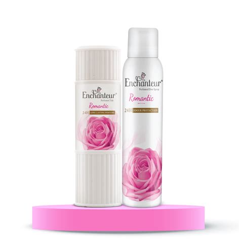 Enchanteur Romantic Perfumed Body Talc 125gms & Romantic Perfumed Deo