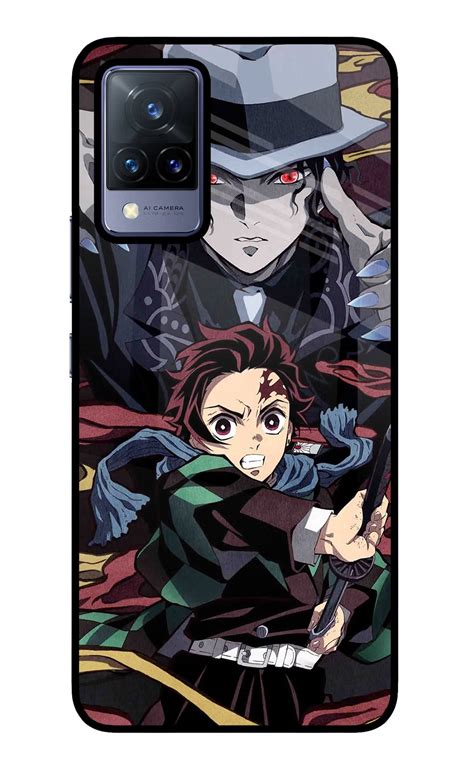 Buy Now Demon Slayer Glass Case for Vivo V21 Online | Casekaro