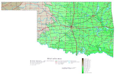 Oklahoma State Highway Map