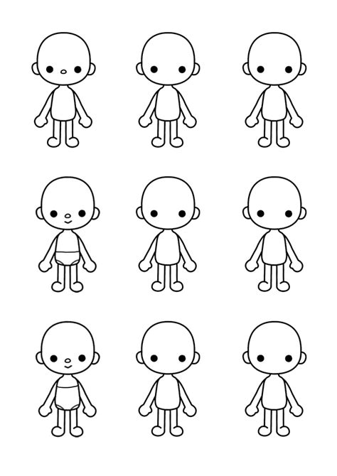 Toca Boca Paper Doll Coloring Pages