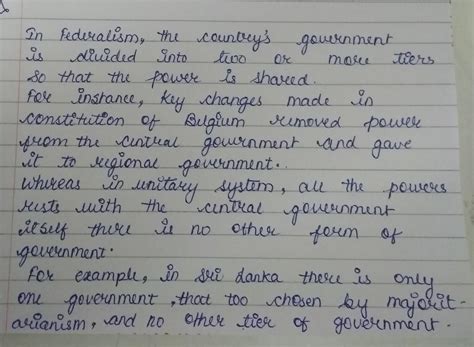 Federations are contrasted with unitary governments. Explain by quoting ...
