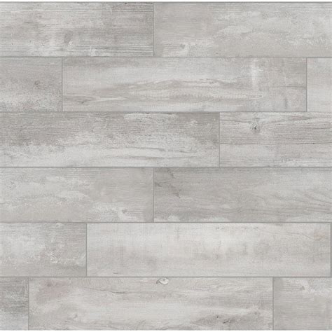 Buy Alaskan Powder Light Gray 8 in. x 36 in. Matte Porcelain Floor and ...