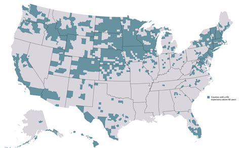 Image result for Life Expectancy by County Map