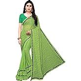 Satrani Women's Satin Saree With Blouse Piece (1350st9354_off White_one ...