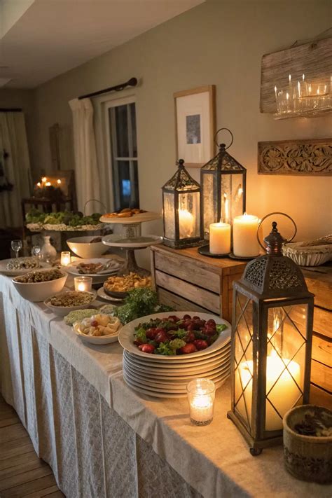 16+ Stylish Buffet Table Ideas for Your Home | Buffet decor, Buffet ...